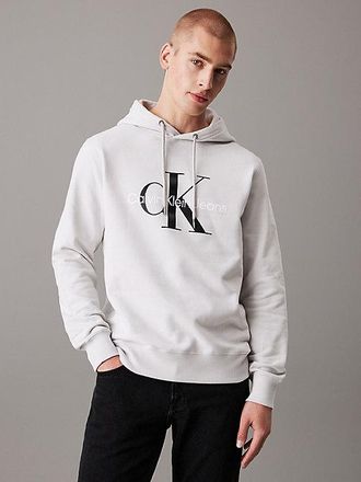 Calvin Klein Sudadera De Felpa Con Capucha Y Monograma