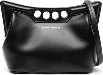 Alexander McQueen mini The Peak clutch bag - women - Calf Leather - OS - Black
