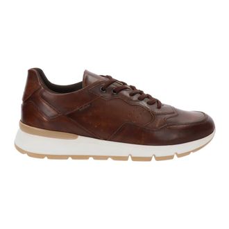 Nero Giardini Sneakers, male, Brown, Size: 11 US Leather Mens Sneakers Modern Design