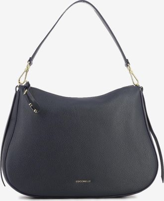 Coccinelle Handbag grained leather midnight blue