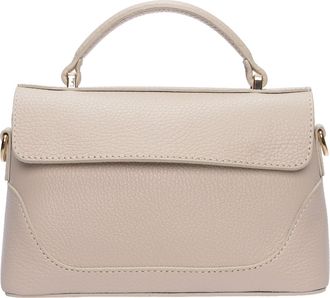 Luisa Vannini Beige Rundleer Tas