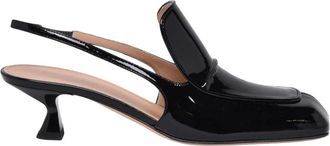 Sportmax Liuti Chanel Decollete - Dames - Pumps - Zwart - 38 EU - Leer - Schoenen