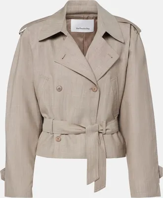 Frankie Shop Stan belted wool jacket