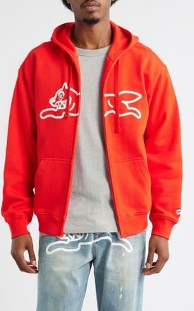 Icecream Scanner Graphic Zip Hoodie in Fiery Red at Nordstrom Rack, Size Xxx-Large
