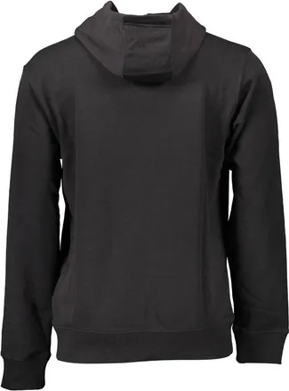 Tommy Hilfiger Logo-Embroidered Cotton Hoodie - Black