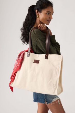 Levi's Tote Levis Heritage All Day - Mujer - One Size - Blanco / Ecru