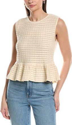 NVLT Nvlt Sleeveless Peplum Sweater