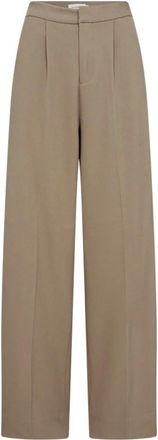 Copenhagen Muse Tailor Bukser - Dames - Wijde Broeken - Beige - XL - Wol - Broeken