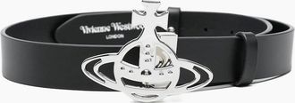 Vivienne Westwood Mens Line Orb Belt Black - Size: M/L