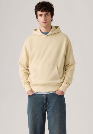 Levi's Hoodie LEVIS THE AUTHENTIC HOODIE, Herren, Gr. M, grau (fog garment dye fog), Sweatware, Obermaterial: 88% Baumwolle, 12% Polyester, relaxed fit, Swea
