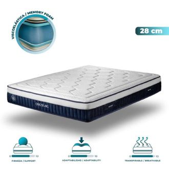 Cecotec Cecotec - Colch&oacute;n H&iacute;brido Flow Cecofresh 2700 Coolconfort Hybrid 100x200. Multicapa N&uacute;cleo De Muelles Ensacados Y Tecnolog&iacute;a Coolconfort Sensaci&oacute;n