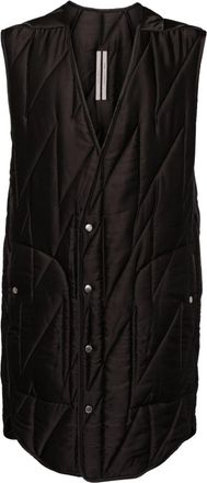 Rick Owens liner waistcoats - men - Acetate/Viscose - 48 - Grey