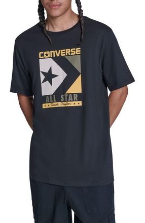 Converse Timeless Boxed Chevron T-Shirt in Converse Black at Nordstrom, Size X-Large