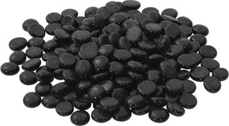 vidaXL Piedra De Vidrio 17-19 Mm Negro Cristal Vidaxl