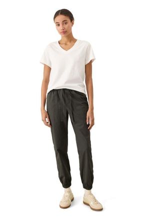 Pact Organic Cotton Softspun Essential V-Neck Tee in Cream at Nordstrom, Size X-Large