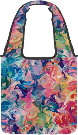 Generic Art Abstract Pattern.jpg Reversible Canvas Shoulder Tote - Double-Sided Print, 12oz Cotton, 27cm Drop, Fold-Flat Bag for Travel, Shopping, Street Outi