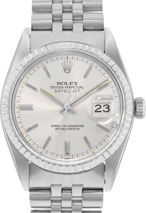 Rolex Pre-owned Rolex Datejust 36 Automatic Chronometer Silver Dial Mens Watch 16030 SSJ
