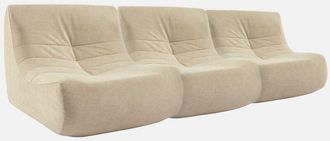 Sweeek Sof&aacute; Modular De Terciopelo, 3 Plazas