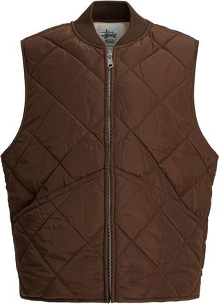 Stüssy Insulated Vest Jackets And Coats Marrone-Uomo