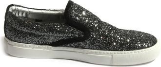P448 Glitter Slip-On Schoenen Model E5 - Dames - Loafers - Grijs - 35 EU - Leer - Schoenen