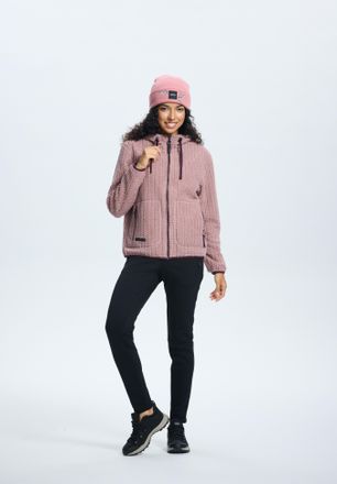 Icepeak Strickfleecejacke ICEPEAK ICEPEAK AALET, Damen, Gr. 3XL, lila (lavender), Obermaterial: 100% Polyester, normal, Jacken Strickfleecejacke, mit fester K