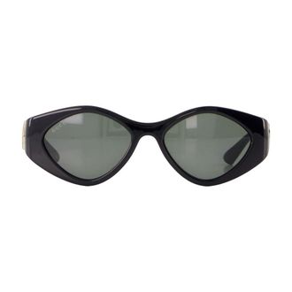 Gucci Womens Gg2121s-001 Logo-Embellished Sunglasses Black Synthetic