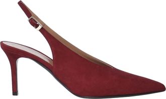 Giuliano Galiano D&eacute;collet&eacute; Slingback Tara in camoscio - - Shoes - Donna - Rosso - 37 EU