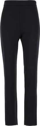Max Mara concealed zip fastening slim-fit trousers - women - Polyester/Spandex/Elastane - 38 - Black