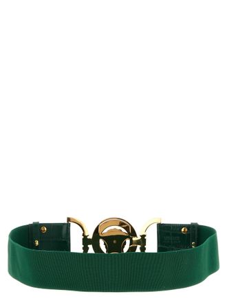 Versace Medusa Calfskin Belt - Green