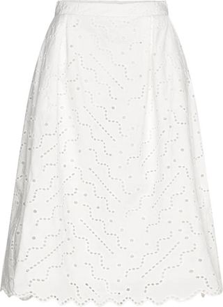 Suncoo Womens Flavie Midi Skirt In White