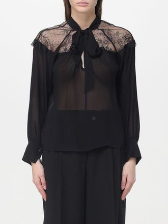 Patrizia Pepe Blusa Patrizia Pepe in chiffon con inserti in pizzo