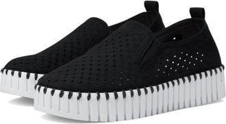 Ilse Jacobsen Womens Tulip 141 Slip-On Shoes In Black Dragon