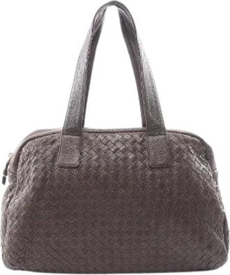 Bottega Veneta Pre-owned Intrecciato Leren Tote Bag - Dames - Vintage Handtas - Bruin - ONE Size - Leer - Vintage
