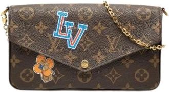 Louis Vuitton Pre-owned World Tour Pochette Felicie - Dames - Vintage Schoudertas - Bruin - ONE Size - Vintage