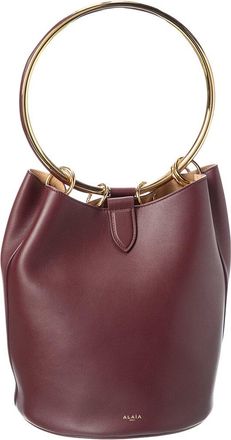Alaia Alaïa Ring Large Leather Bucket Bag