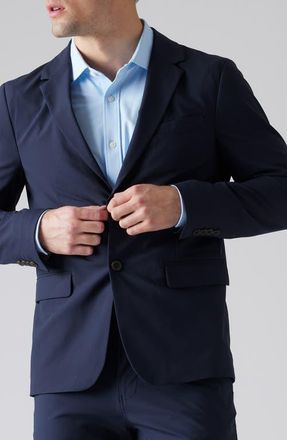 Rhone Commuter Slim Fit Blazer in True Navy at Nordstrom, Size Xx-Large