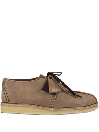 Clarks desert trek lace-up shoes - men - Suede/Suede/Rubber - 6.5 - Neutrals