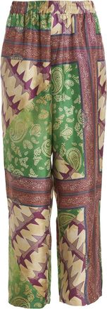 Aries scarf Print Sil Slacker Pants