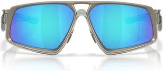 Oakley Massillon 61mm Polarized Rectangle Sunglasses in Grey Ink/prizm Sapphire at Nordstrom