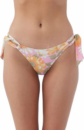 O'Neill Sunnyside Floral Corfu Bikini Bottom In Pink