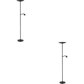 Loops 2 PACK Stylish Black LED Floor Lamp for Indoor Use - Elegant Lighting