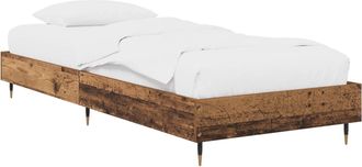 vidaXL Estructura De Cama Madera Envejecida 80 X 200 Cm Vidaxl