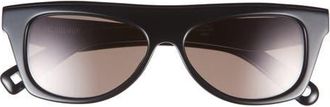 Jacquemus Les Lunettes Pina Sunglasses in Black/Silver/Grey at Nordstrom