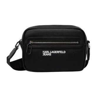 Karl Lagerfeld Heren, Tassen, Zwart, Maat: ONE Size Leer