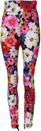 Dolce & Gabbana Zwarte Slim Fit Jogger Trainingsbroek - Dames - Leggings - Veelkleurig - S - Katoen - Broeken