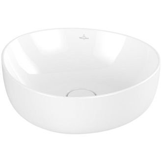 Villeroy & Boch Antao Opzetwastafel - 400 x 395 x 146 mm - Wit Alpin CeramicPlus - zonder overloop