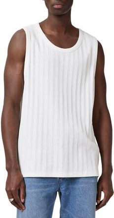 AllSaints Denver Rib Tank in Chalk White at Nordstrom, Size Medium