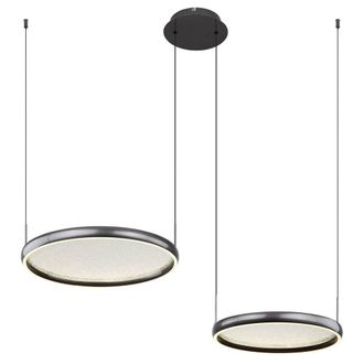Netlighting Briggs Pendant Matt Black 2x LED Dimmable 2700 6000K Remote Control
