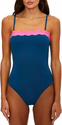 Beach Riot Womens Josey One Piece In Navy Blue And Pink