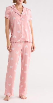 Tart Ginnie Heart Print Pants Pajamas in Hearts Made Of Hearts - Pink at Nordstrom Rack, Size X-Large